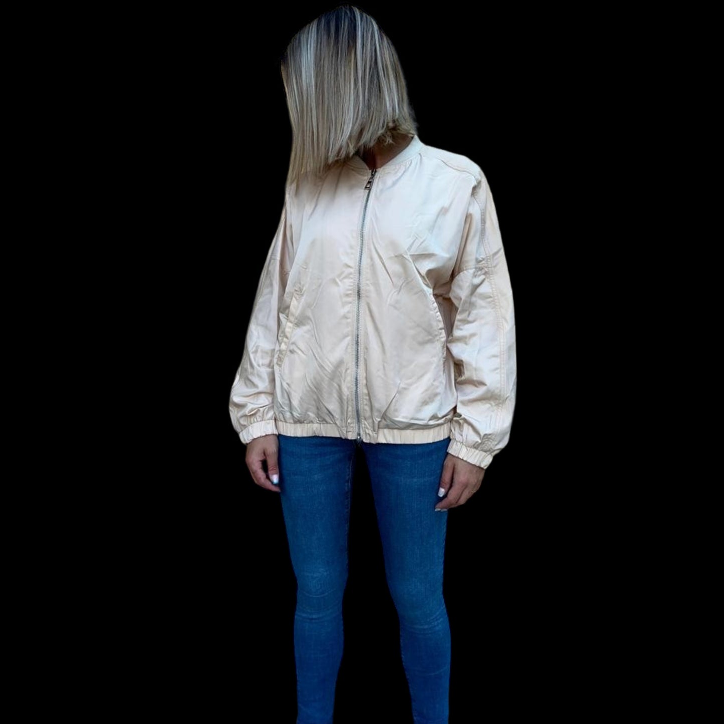 Blouson bomber beige