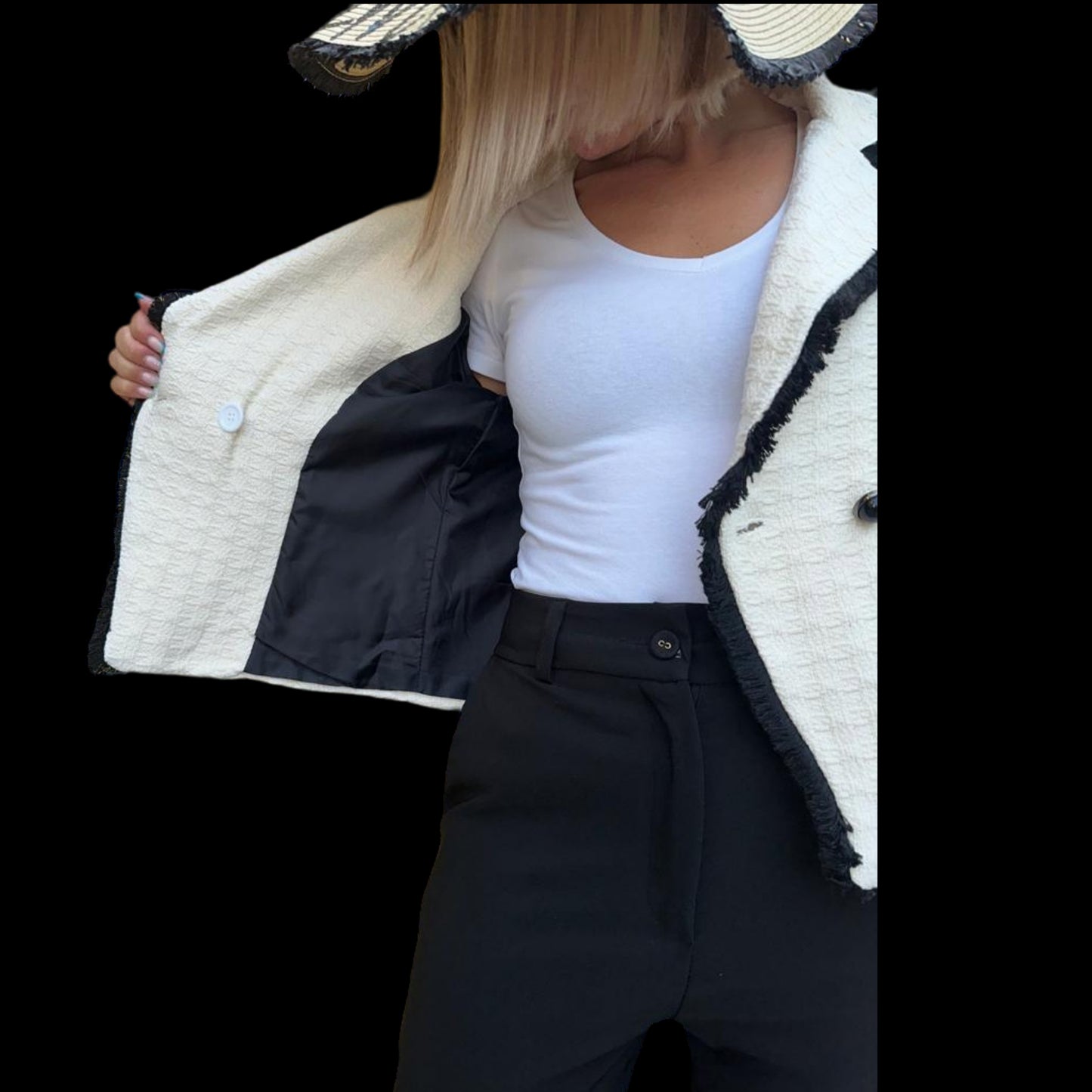 Veste tailleur style "Coco Chanel"