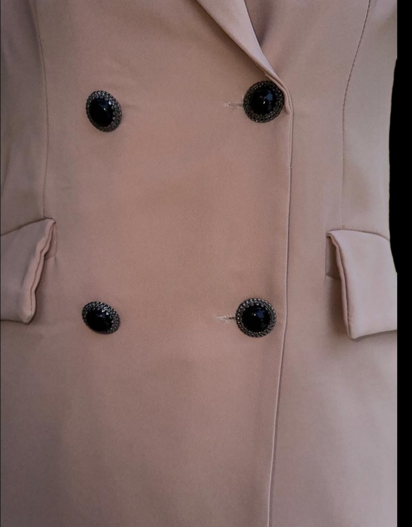 Veste tailleur léopard beige