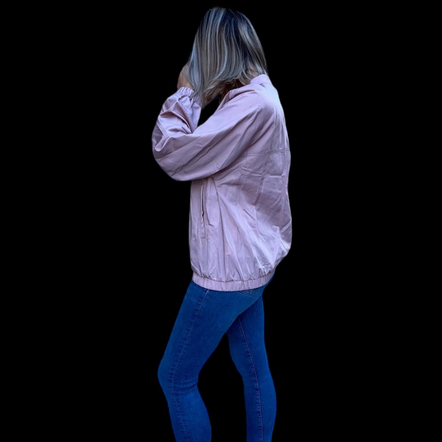 Blouson bomber rose