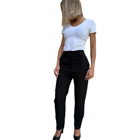 Pantalon tailleur noir