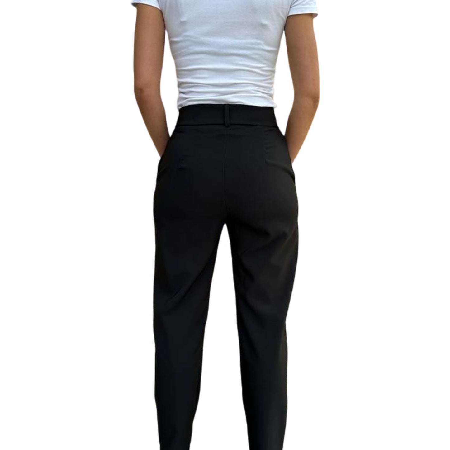 Pantalon tailleur noir